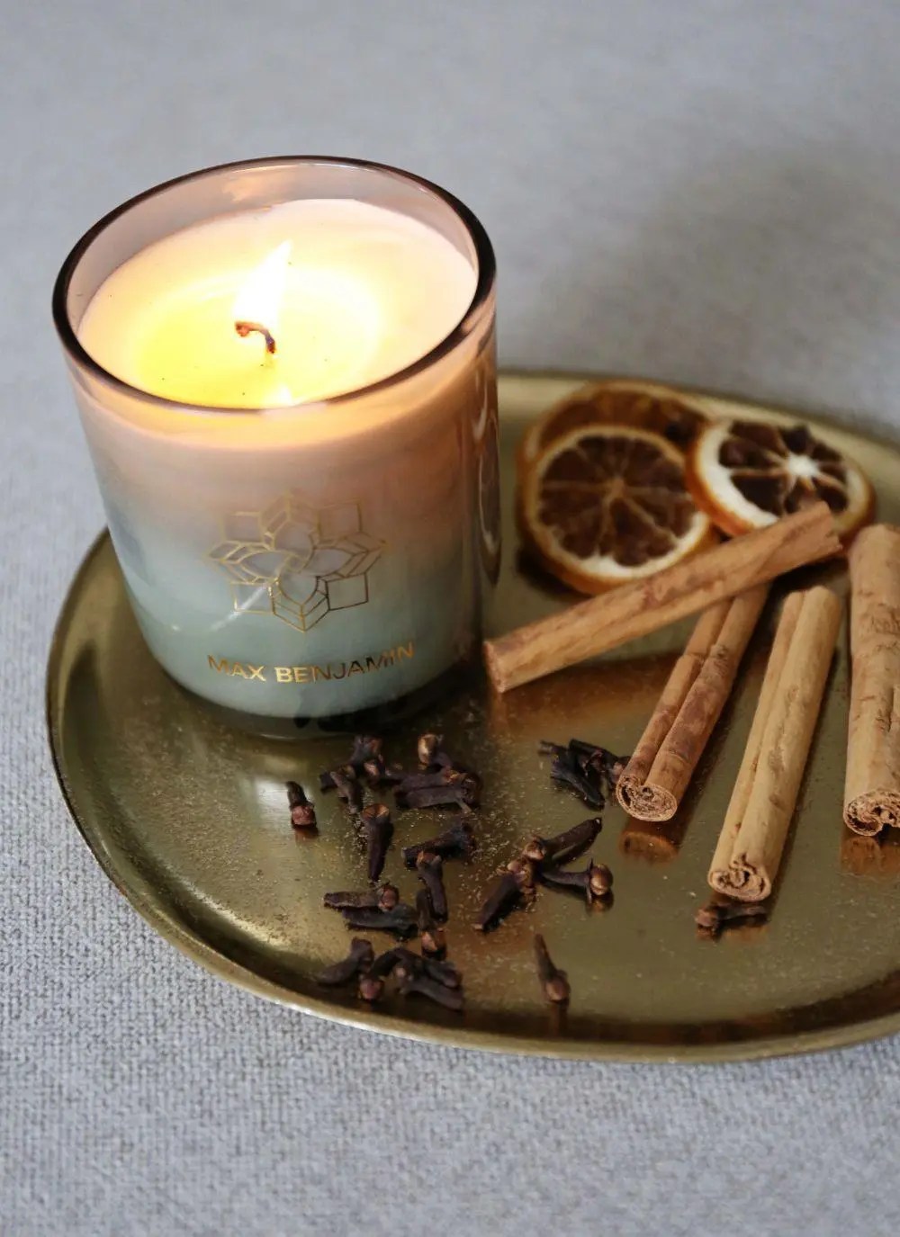 Max Benjamin Cloves & Cinnamon 210G Luxury Candle with Lid Blarney